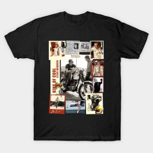 Steve Mcqueen Racing Life 2 collage T-Shirt